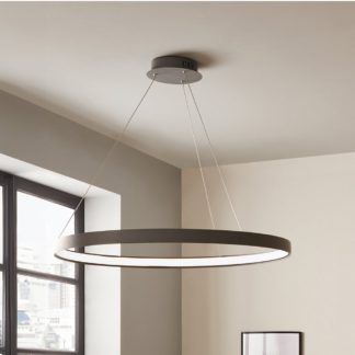 An Image of Orion LED Round Pendant Light Grey