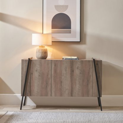 An Image of Osato 3 Door Sideboard Brown