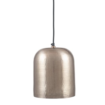 An Image of Kochi Hammered Metal Dome Pendant Light Antique Silver