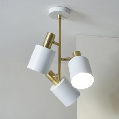 An Image of Biba 3 Light Pendant Light Copper