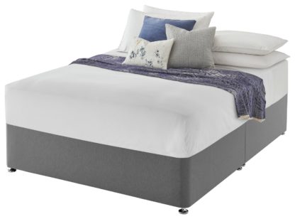 An Image of Silentnight Superking Divan Bed Base - Charcoal