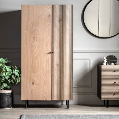 An Image of Hanwell 2 Door Wardrobe Natural