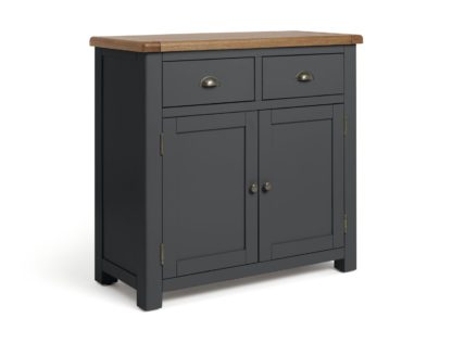 An Image of Habitat Kent 2 Door 2 Drawer Sideboard - Grey & Oak