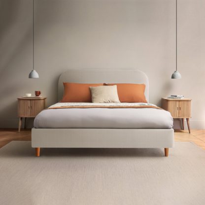 An Image of Silentnight Fara Bed Frame, Woven Whisper