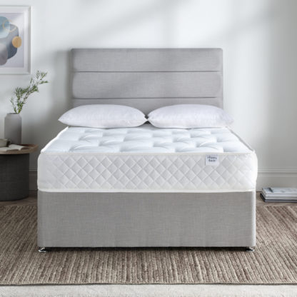 An Image of Foyle - Double - Open Coil Spring Fabric Mattress - Fabric - 4ft6