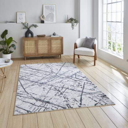 An Image of Artemis Abstract Rug Silver