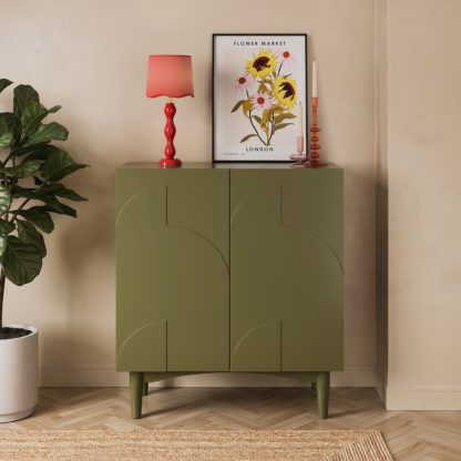 An Image of Gia Compact Sideboard Burnt Orange