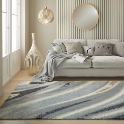 An Image of Amara Soft Plush Rug Grey