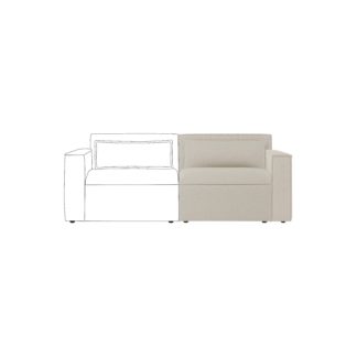 An Image of Modular Arne Natural Luna Right Hand Seat Luna Natural