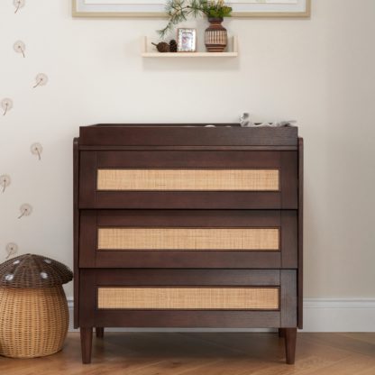 An Image of Tutti Bambini Japandi Chest Changer Walnut