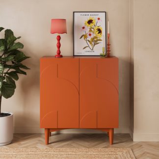 An Image of Gia Compact Sideboard Burnt Orange