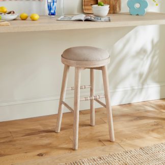 An Image of Adora Bar Stool, Mango Wood Light Wood