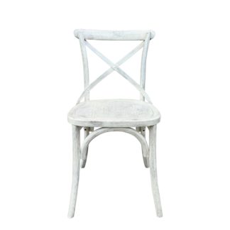 An Image of Emmie Dining Chair, Solid Oak Cream