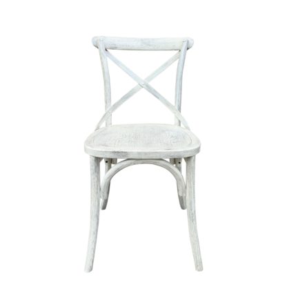 An Image of Emmie Dining Chair, Solid Oak Cream