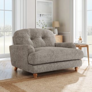 An Image of Martha Chunky Chenille Snuggle Sofa Chunky Chenille Mushroom