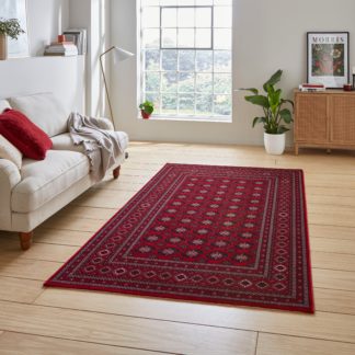 An Image of Dubai Oriental Rug Red