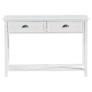 An Image of Hampton Console Table, White White