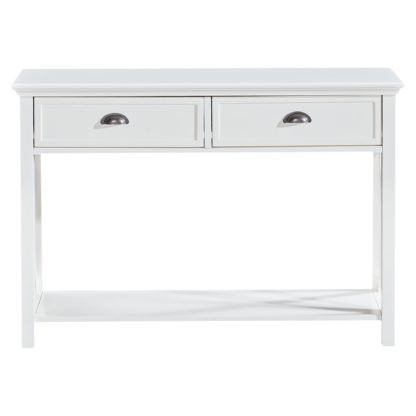 An Image of Hampton Console Table, White White