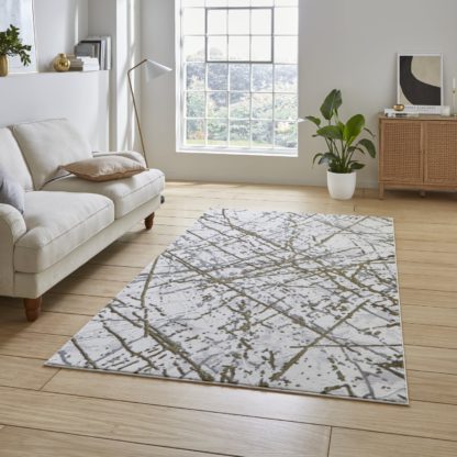 An Image of Artemis Abstract Rug Silver