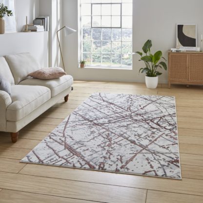 An Image of Artemis Abstract Rug Silver