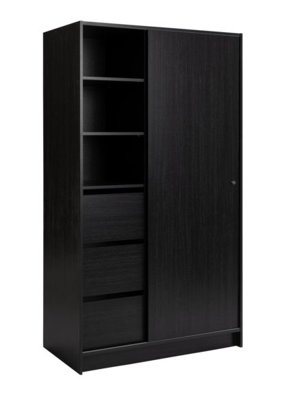 An Image of Argos Home Malibu 1 Door Sliding Wardrobe - Grey