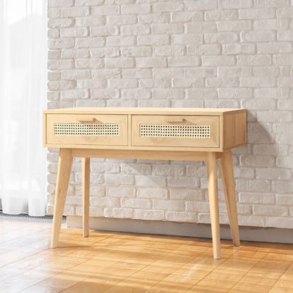 An Image of Java Console Table, Light Oak Light Oak