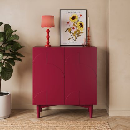 An Image of Gia Compact Sideboard Burnt Orange