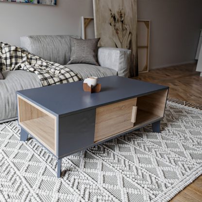 An Image of Cobalt Coffee Table, Oak Oak