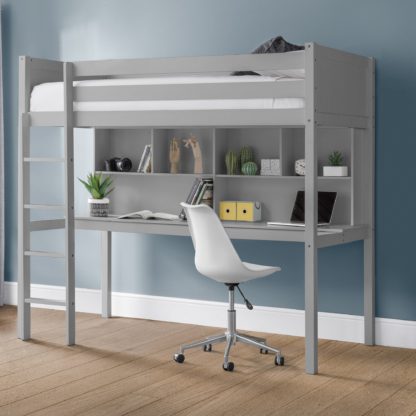 An Image of Titan High Sleeper Bed Grey