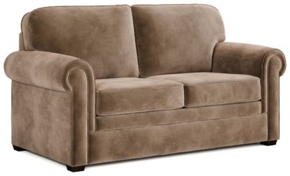 An Image of Jay-Be Heritage Velvet 2 Seater Sofa Bed - Charcoal