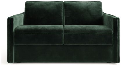 An Image of Jay-Be Slim Velvet 2 Seater Sofa Bed - Charcoal