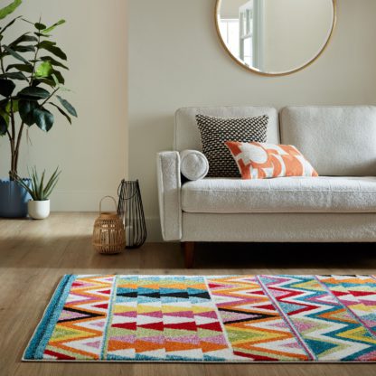 An Image of Elin Geometric Rug MultiColoured