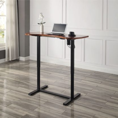 An Image of San Francisco Height Adjustable Standing Desk Oak