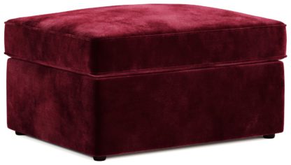 An Image of Jay-Be Velvet Footstool Sofa Bed - Ink Blue