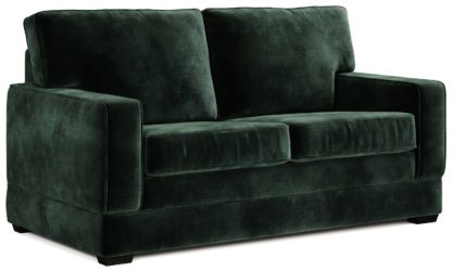 An Image of Jay-Be Urban Velvet 2 Seater Sofa Bed - Ink Blue