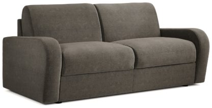 An Image of Jay-Be Deco Fabric 3 Seater Sofa Bed - Pewter