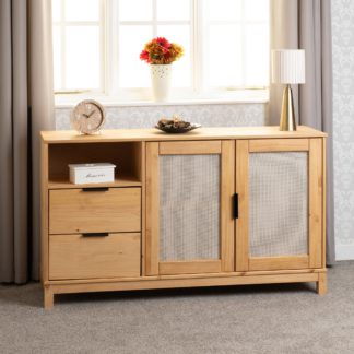 An Image of Corona Rattan Sideboard Brown