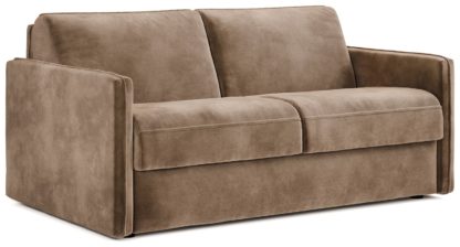 An Image of Jay-Be Slim Fabric 3 Seater Sofa Bed - Sage Green