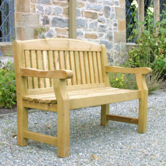 An Image of Emily 2 Seater Bench Natural