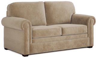 An Image of Jay-Be Heritage Fabric 2 Seater Sofa Bed - Stone