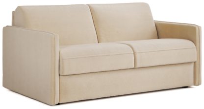 An Image of Jay-Be Slim Fabric 3 Seater Sofa Bed - Sage Green