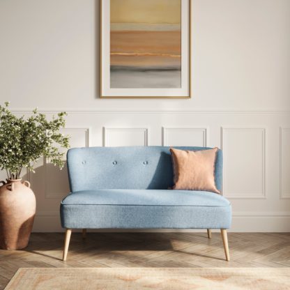 An Image of Beau 2 Seater Sofa Blue