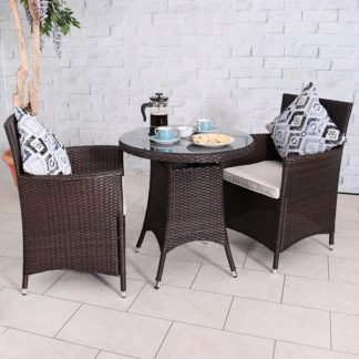 An Image of Nevada Bistro Set Brown