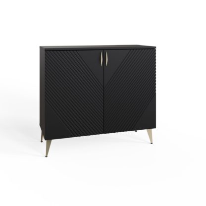 An Image of Frank Olsen Ava 2 Door Sideboard - Black