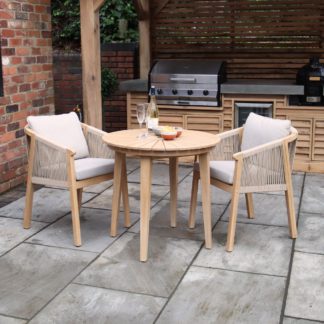 An Image of Roma Bistro Set Natural