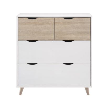 An Image of Stockholm 4 Drawer Chest White