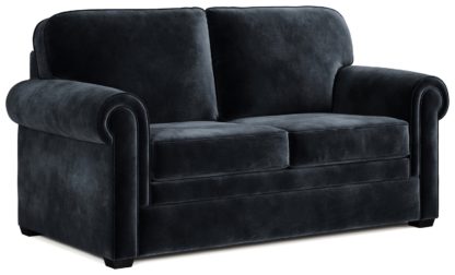 An Image of Jay-Be Heritage Velvet 2 Seater Sofa Bed - Charcoal