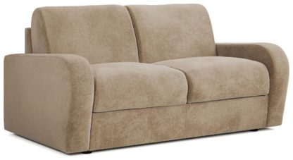 An Image of Jay-Be Deco Fabric 2 Seater Sofa Bed - Light Grey