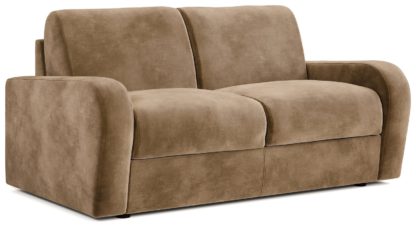 An Image of Jay-Be Deco Fabric 2 Seater Sofa Bed - Light Grey