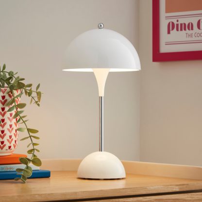 An Image of Kaoda Rechargeable Touch Dimmable Table Lamp Red